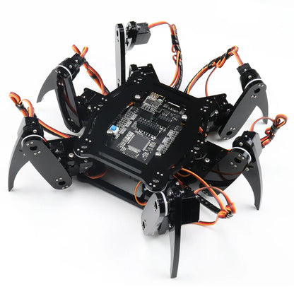 Educational Six-Leg Robot Kit with Servo Motors and Remote