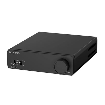 Black Compact Class D Stereo Amplifier