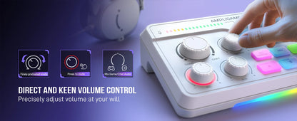 RGB Audio Mixer with Voice Changer for Gaming and Streaming