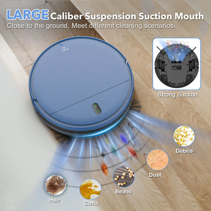 Smart Robot Vacuum 15kPa with Water Tank and Auto Charging