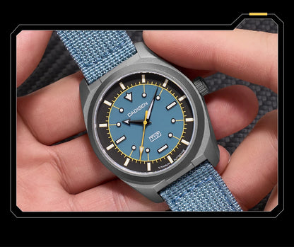 Men’s Automatic Mechanical Watch 8215 Movement Blue