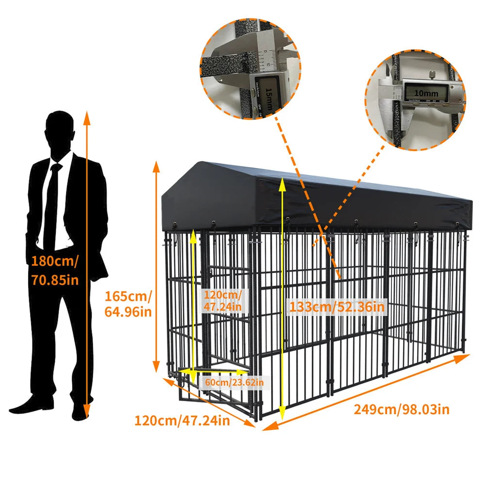 Spacious Large Dog Run Enclosure for Pets
