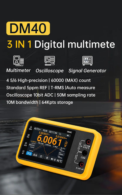 DM40A 3in1 Handheld Oscilloscope Multimeter Tool Set