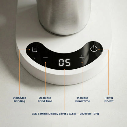 USB-C Rechargeable Coffee Grinder 60 Settings Stainless Steel Burr