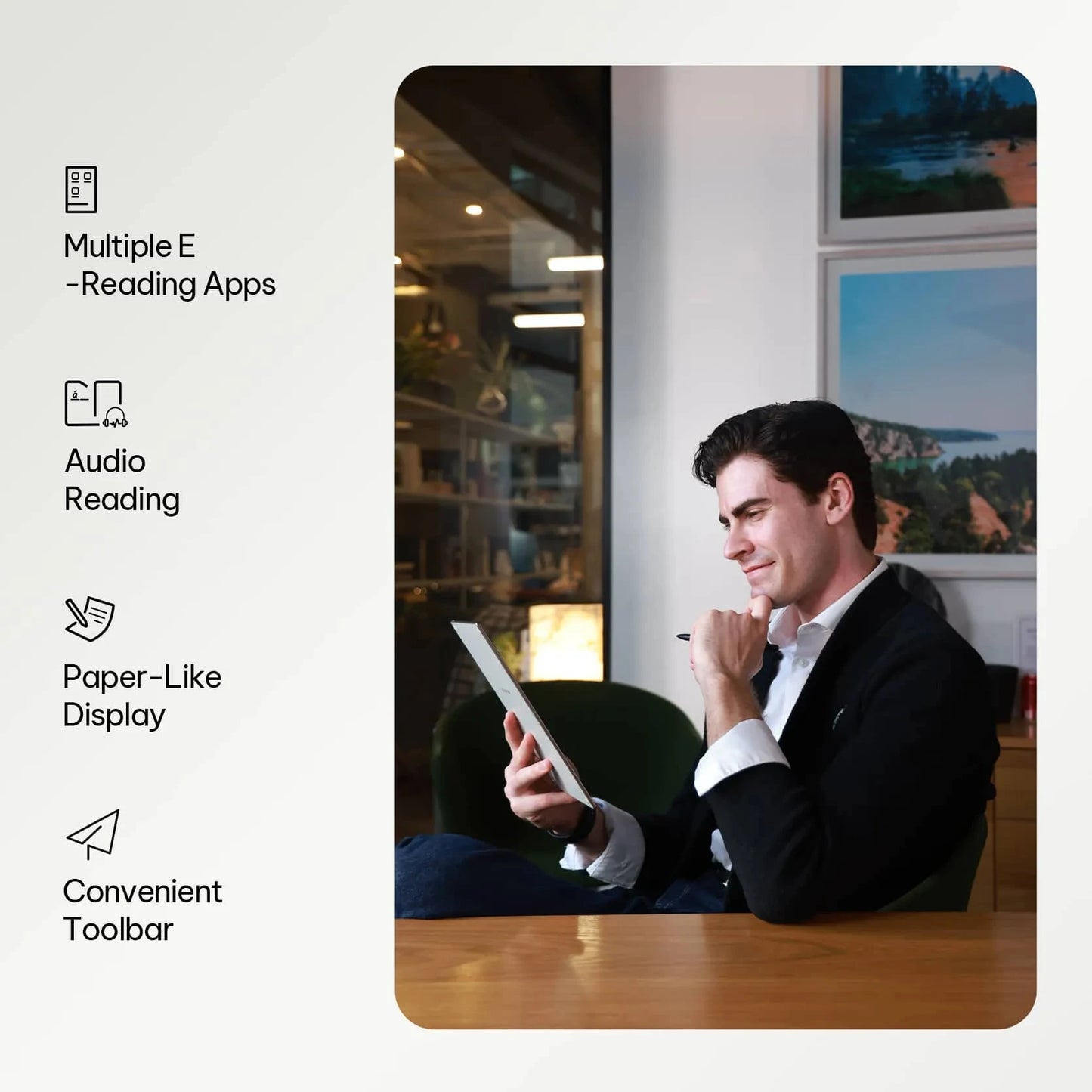 Smart E Ink Notebook 10.65 Inch AI Tablet Grey
