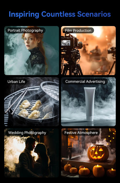 Portable Photography Smoke Machine with Remote Control