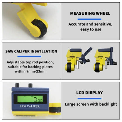 Digital Roller Distance Measuring Tool for Woodworking