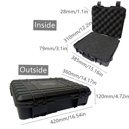 Portable Hard Plastic Tool Box 420x360x120mm