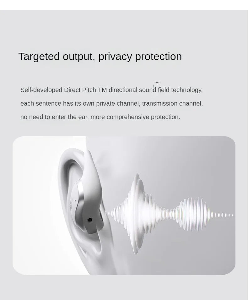 Wireless Blue Open-Ear Headphones for Running & Gym