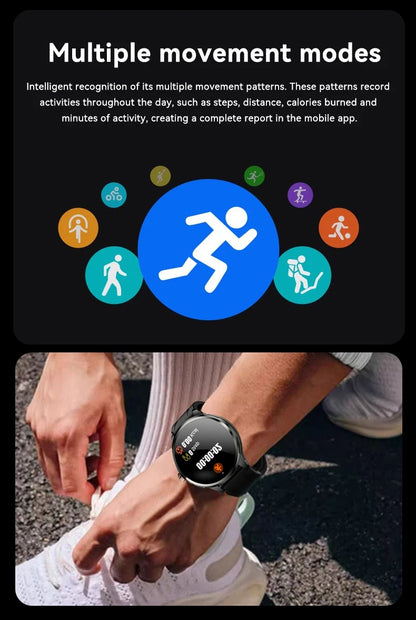 5G Smartwatch Steel Black Camera & App Support