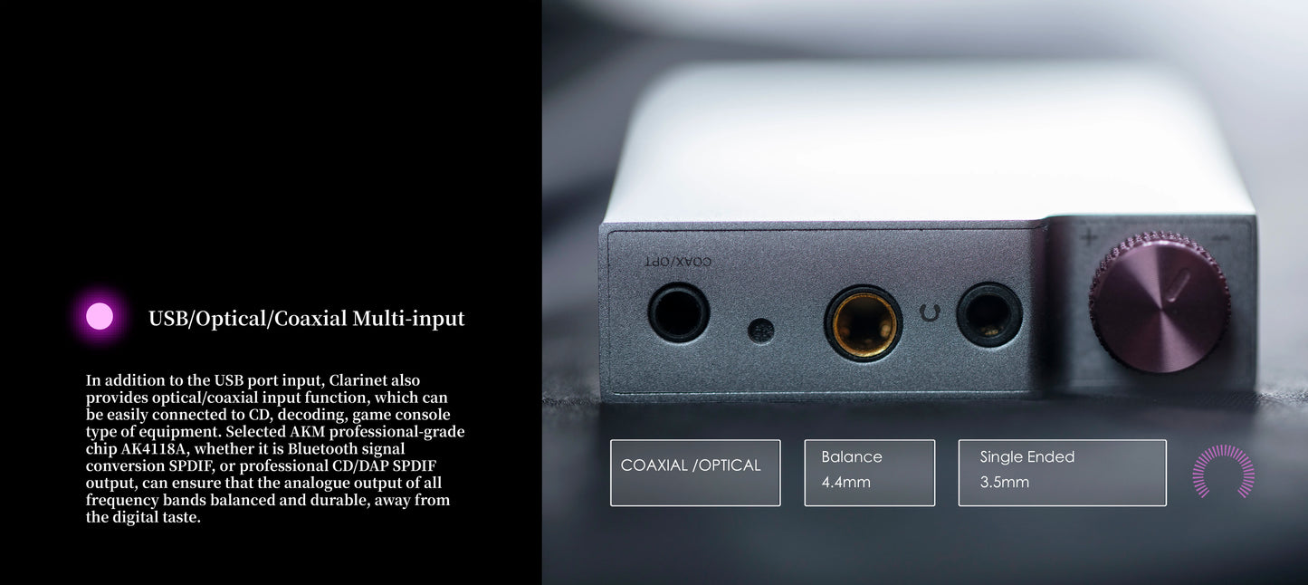 Portable USB DAC with High-Resolution Audio Enhancement