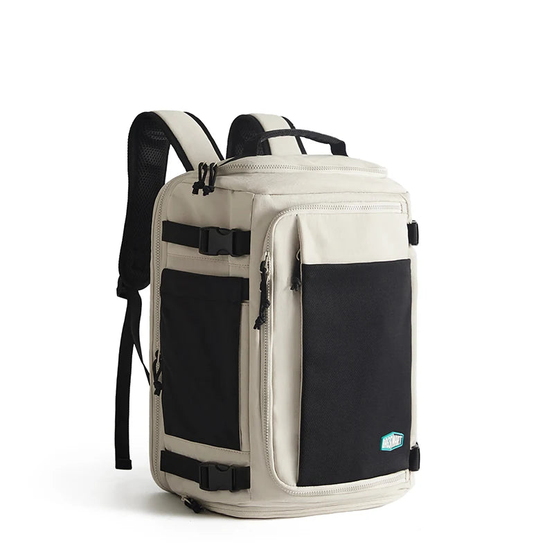 Large Travel Cabin Backpack 15.6 Inch Laptop Beige