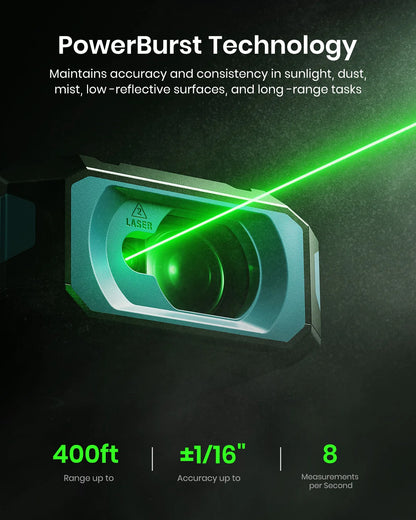 Portable 120m Laser Rangefinder with Side Alignment
