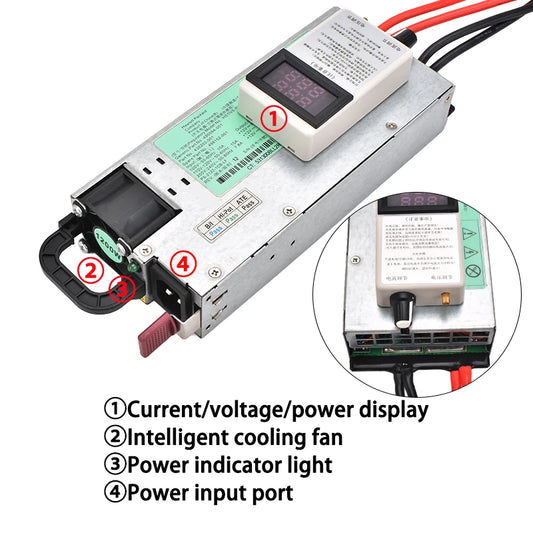 Portable 12V 100A LiFePO4 Battery Charger with Clip