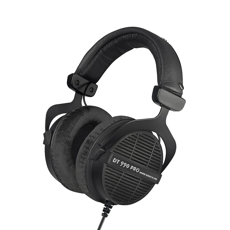 250 Ohm Black Open-Back Studio Headphones for Mixing