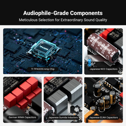 High-Power 48V Stereo Amp for Passive Bookshelf Speakers