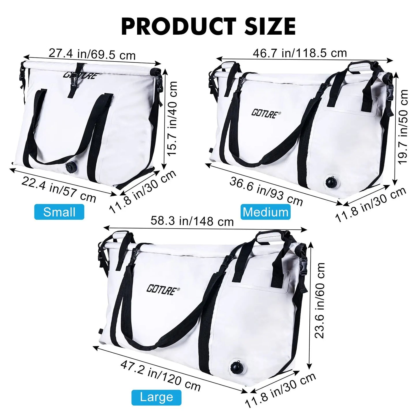Portable Fishing Tackle Bag Small Waterproof Cooler