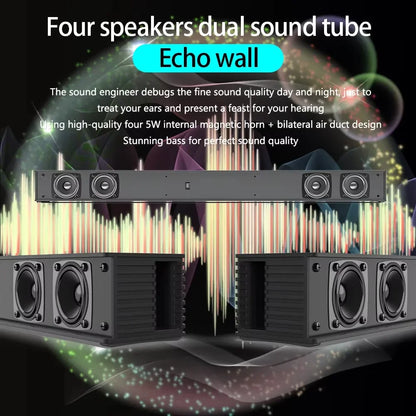 Wireless Bluetooth Sound Bar with Surround Stereo for TV & Projector