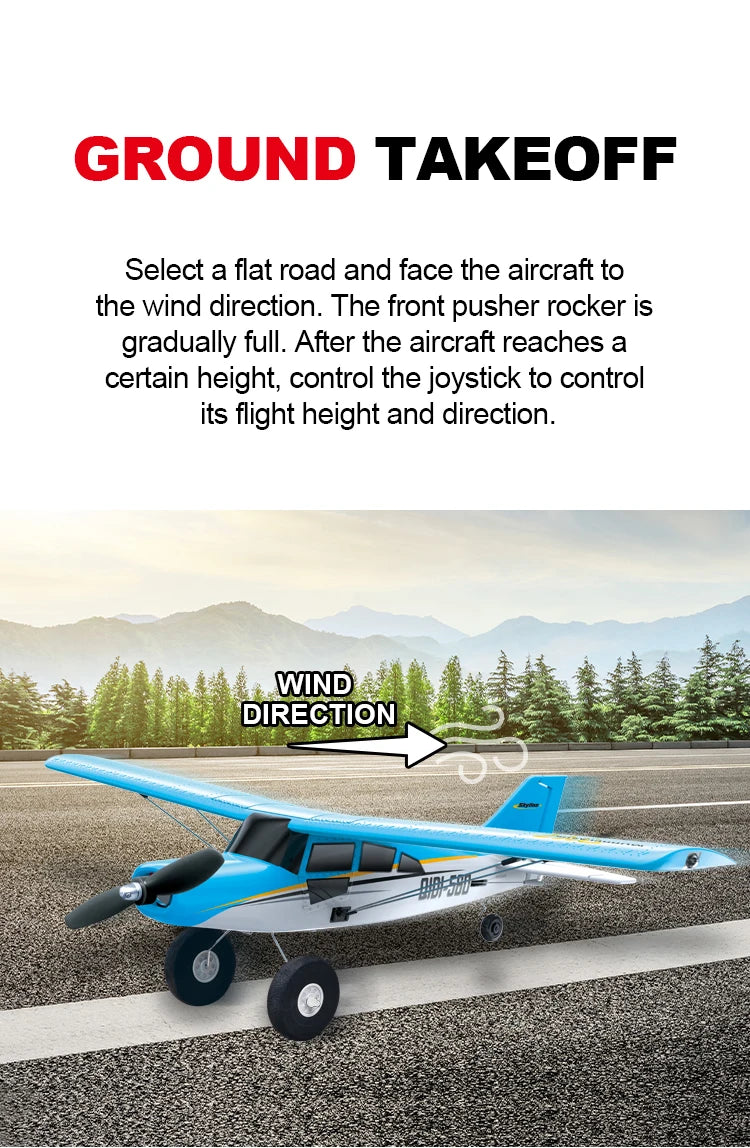 Red 4CH Brushless RC Plane with Fixed Wing