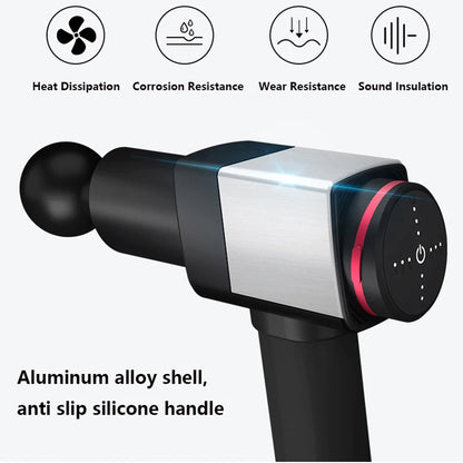 Professional Red 220W Handheld Massage Gun for Home Gym