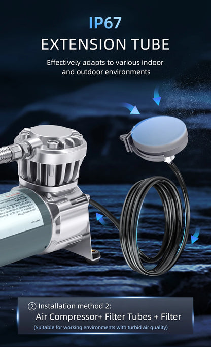 12V Industrial Air Compressor 150PSI with Thermal Protection