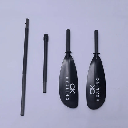 Portable 4 Section Kayak Paddle Fibreglass Oar for Boats