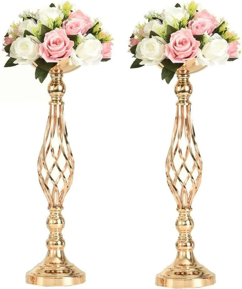52cm Gold Candelabra Flower Holder 10-Piece Set