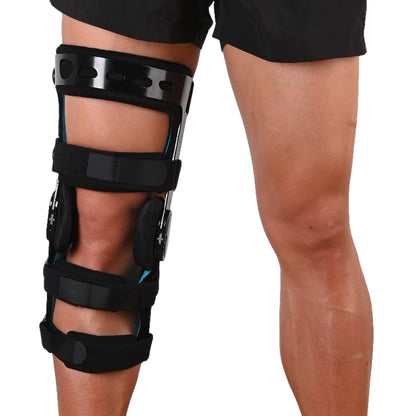 Large size Black Right Hinged Knee Brace