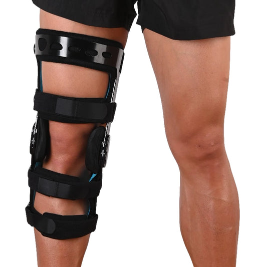 Large size Black Right Hinged Knee Brace
