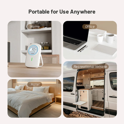Smart Bluetooth CO2 Air Quality Monitor with Temperature Humidity