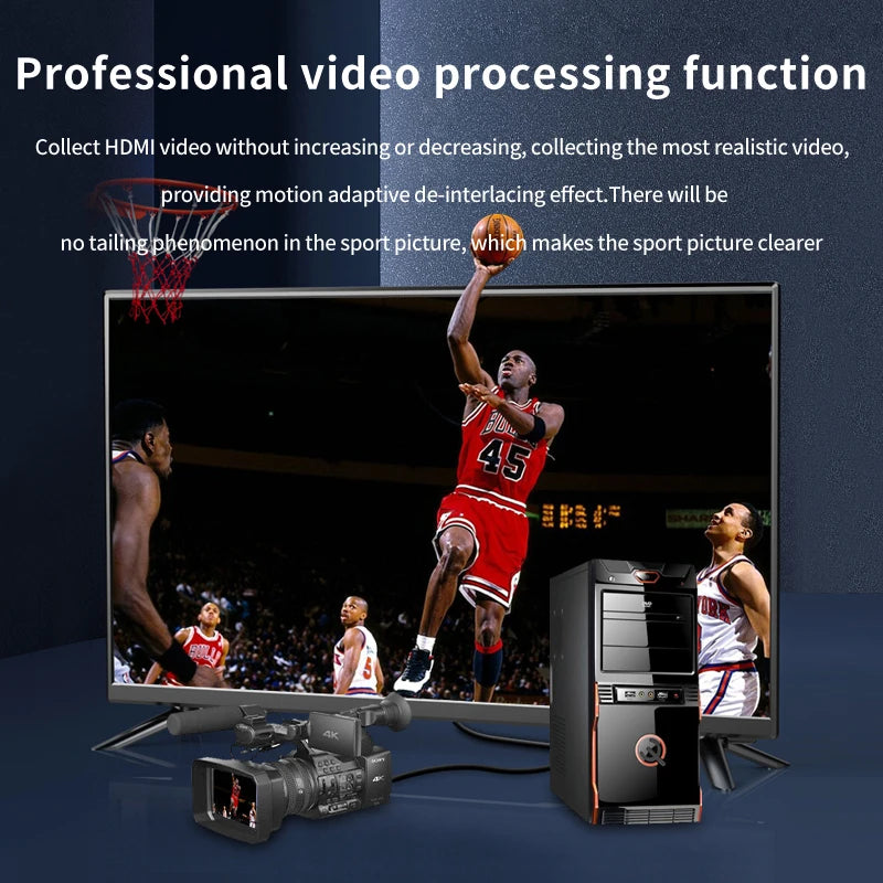 4 Channel HDMI SDI PCIe Capture Card 1080p 60fps