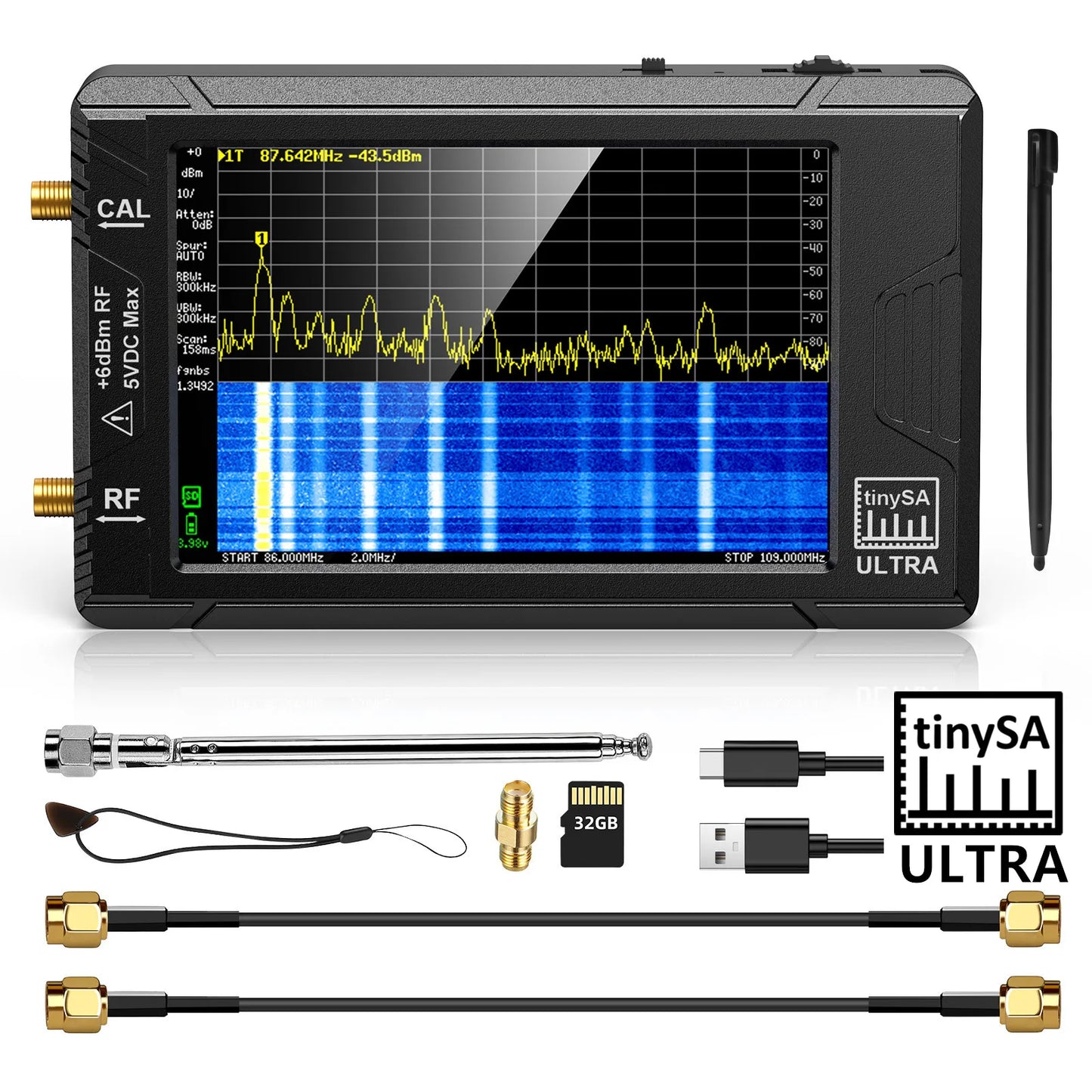 Handheld Spectrum Analyzer 5.3GHz with 4 Inch Screen