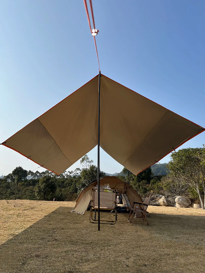Large 4x6m Outdoor Tarp Waterproof Camping Shelter