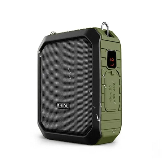 Portable Voice Amplifier with Microphone Bluetooth Speaker Green