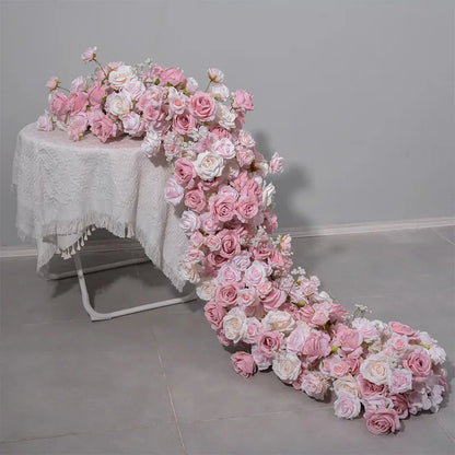 Premium Faux Rose Garland for Ceremony Backdrop