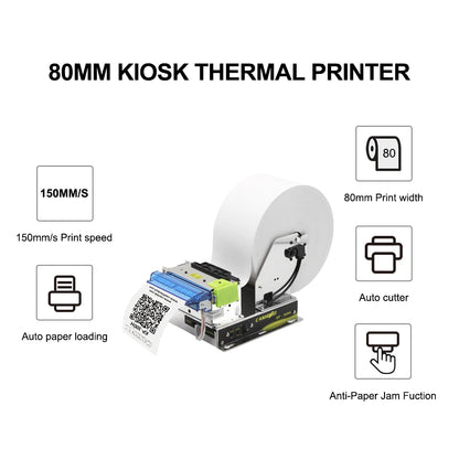 Thermal Kiosk Ticket Printer Blue Bezel
