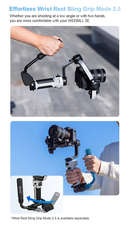 3 Axis Camera Gimbal Stabilizer with Grip Mode 2.5