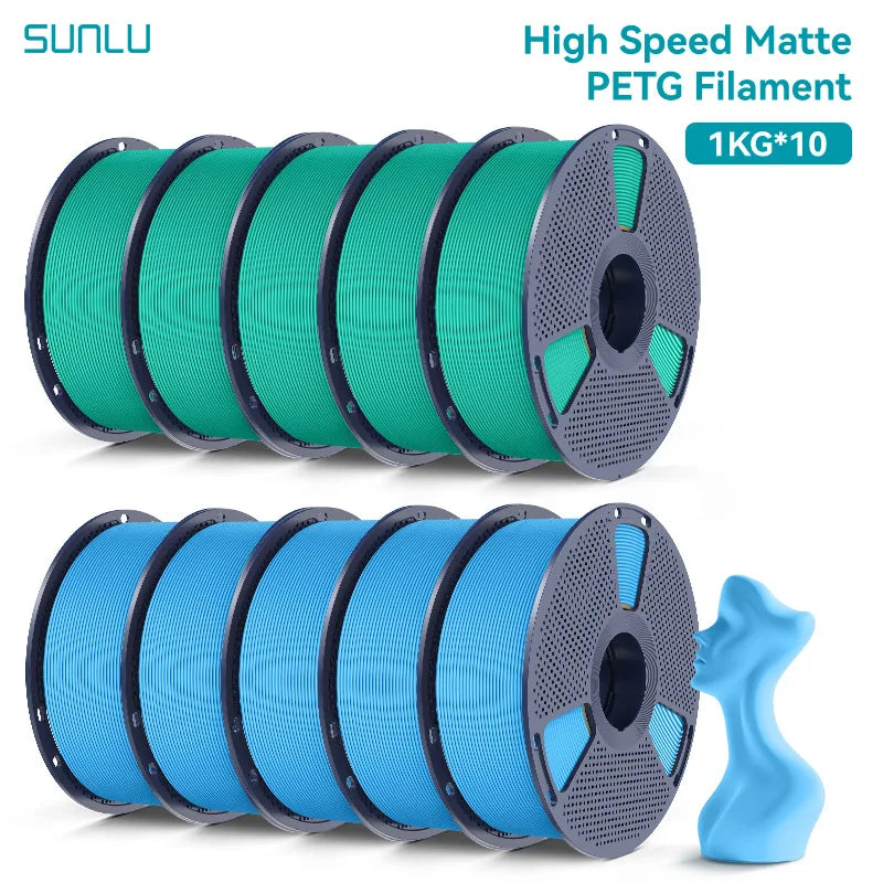 Matte PETG Filament 1.75mm Ultra Fast 600mm/s 10KG