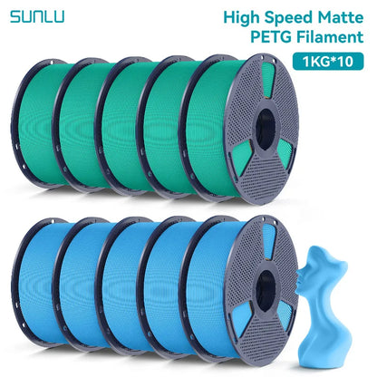 Matte PETG Filament 1.75mm Ultra Fast 600mm/s 10KG