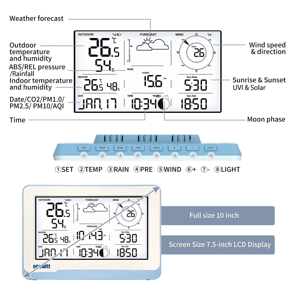 Smart Home Weather Station with Real-Time Outdoor Monitoring