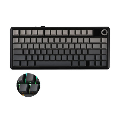 75% Wireless Mechanical Keyboard with TFT Screen and Knob