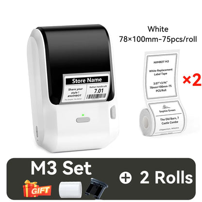 78x100mm Thermal Label Printer with 2 Rolls
