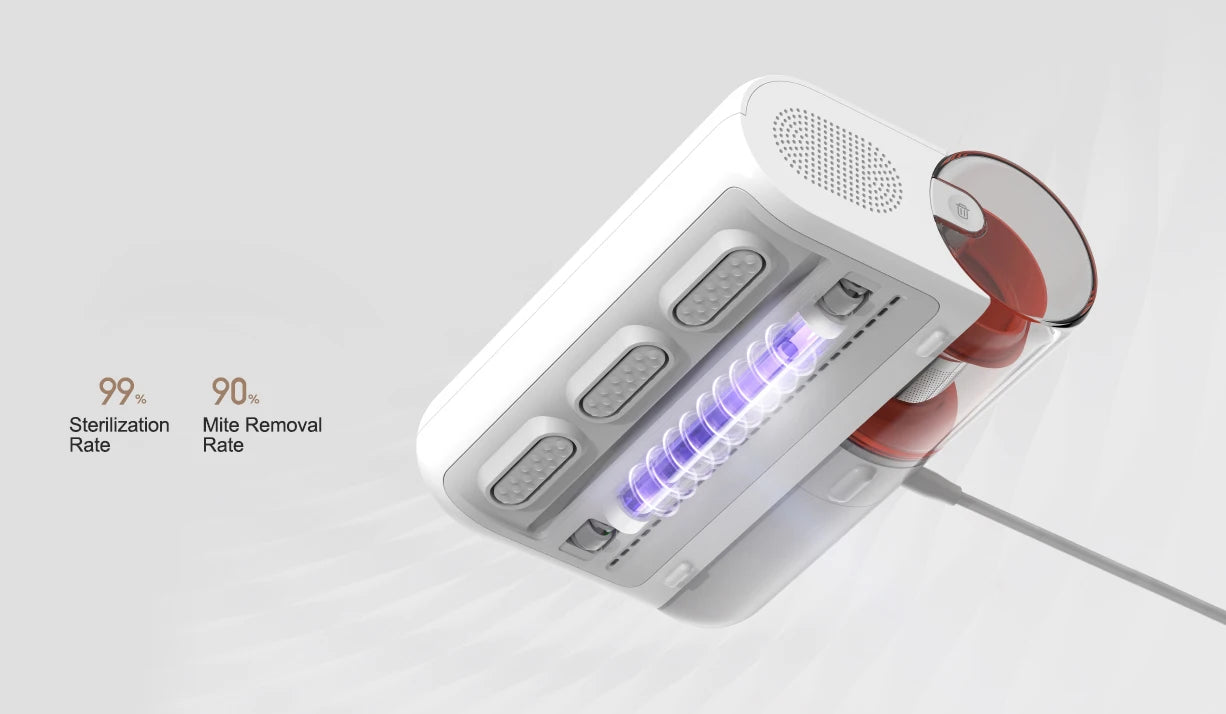 XIAOMI MIJIA Handheld Mattress Vacuum Cleaner with UV Light and 12kPa Suction