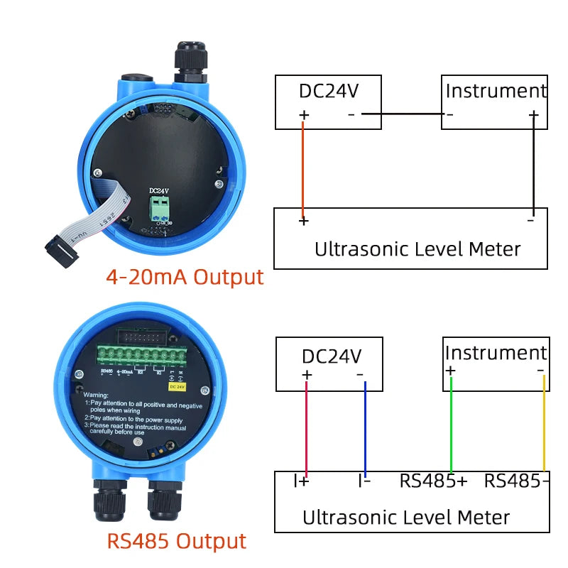 Ultrasonic Level Meter 0–3m 4-20mA RS485