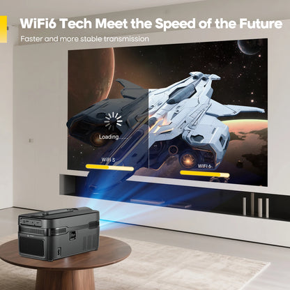 Portable Ultra Short Throw Projector 8K 1080p Auto Focus