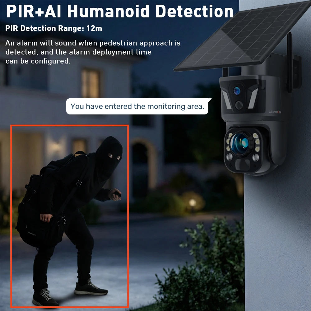 4K WiFi PTZ Security Camera 99X Zoom Outdoor