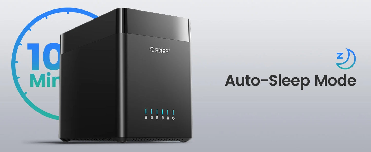 ORICO 5-Bay Magnetic SATA HDD Case USB-C Gamer Storage