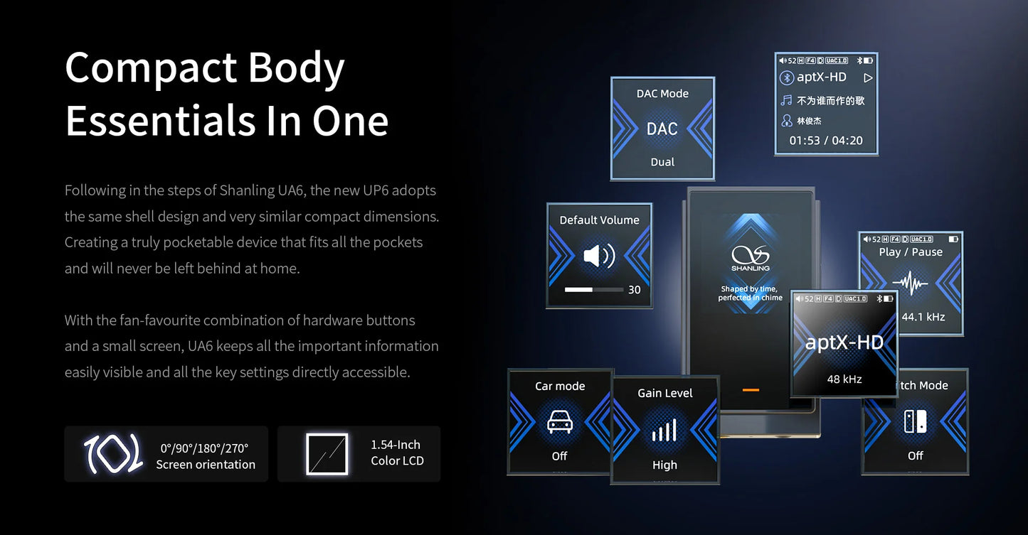 HiFi DAC Amp Dual ES9069Q Bluetooth Headphone Dongle