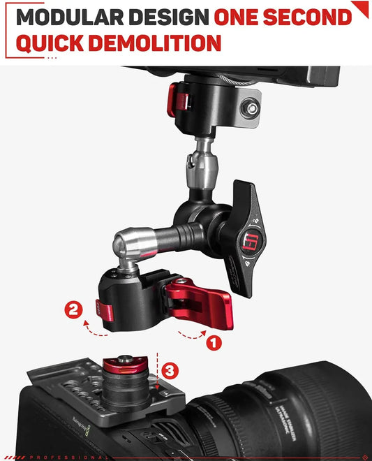 Metal Magic Arm Super Clamp Mount for Cameras