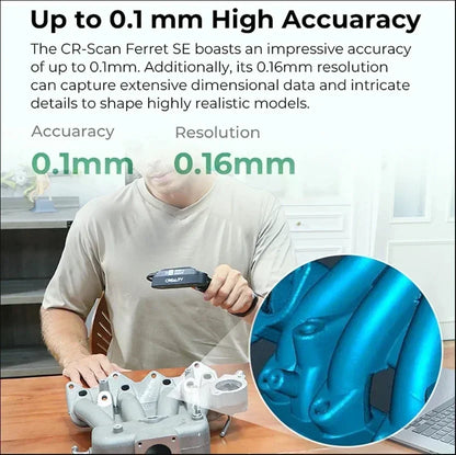 High Precision Handheld 3D Scanner 30FPS Full Colour